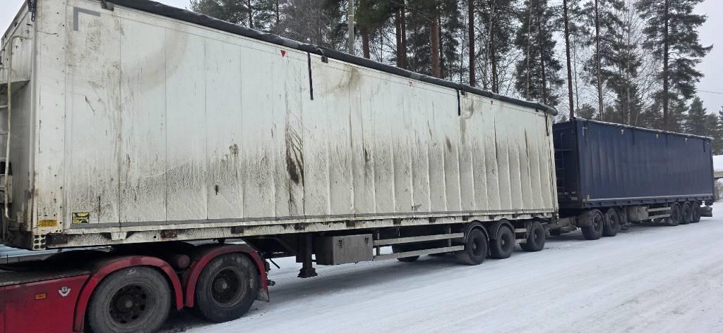 Kraker kylkiaukeava kävelevä lattia Walking floor-puoliperävaunut