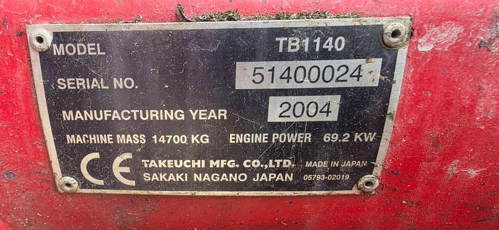 Takeuchi TB 1140 Telakaivukoneet