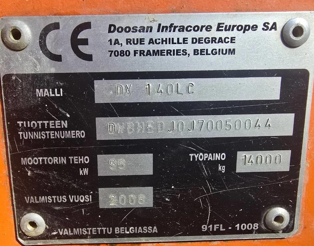 Doosan DX 140 LC Telakaivukoneet