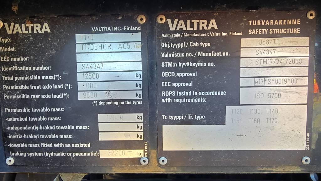 Valtra T170 Traktorit